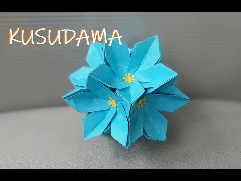Цветочная кусудама | Flower paper kusudama Цветочная кусудама | Flower paper kusudama