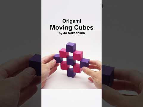 ORIGAMI MOVING CUBES #shorts ORIGAMI MOVING CUBES #shorts