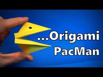 Origami PacMan | How to Make a Paper PacMan Snapper | Easy Origami ART Paper Crafts