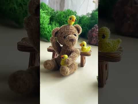 Хочу больше уток! Фотосессия мишек с уточками. Кто милее?