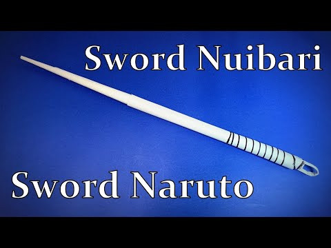 Origami Sword | How to Make a Paper Sword Nuibari from Naruto | Easy Origami ART Paper Crafts