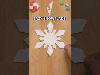 EASY PAPER SNOWFLAKE CUTTING INSTRUCTIONS | CHRISTMAS CRAFTS INCLUDING ART