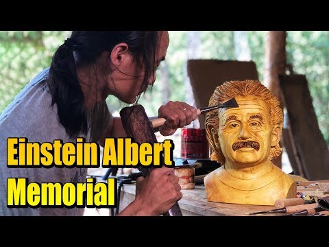 Деревянные поделки - скульптура Albert Einstein Деревянная Версия Деревянные поделки - скульптура Albert Einstein Деревянная Версия