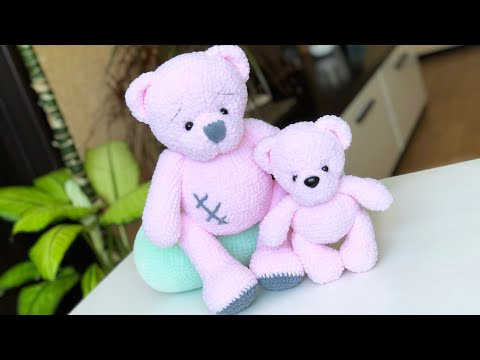 Большой мишка крючком. МК. Часть 3 Большой мишка крючком. МК. Часть 3