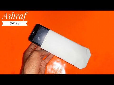 Как сделать быстро универсальный чехол для телефона из бумаги А4 своими руками Как сделать быстро универсальный чехол для телефона из бумаги А4 своими руками