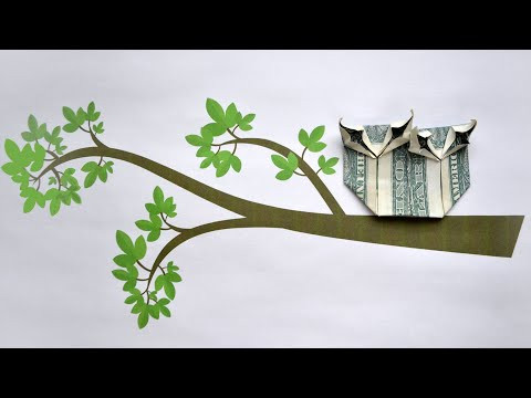Nice MONEY OWLS | Birds Dollar Origami | Tutorial DIY by NProkuda