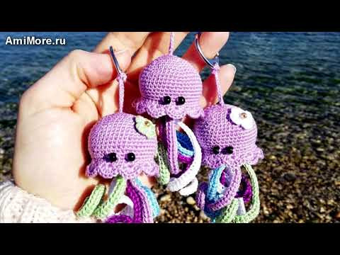 Амигуруми: схема Медуза. Игрушки вязаные крючком - Free crochet patterns.