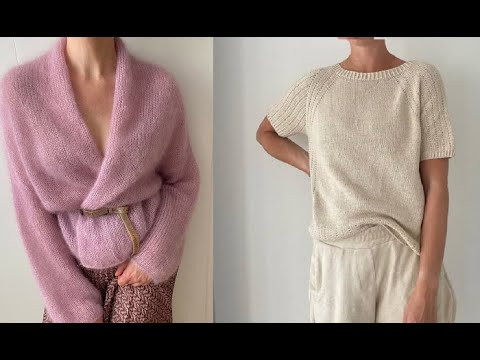 Шикарные модели спицами - топы, джемперы, жакеты, кардиганы