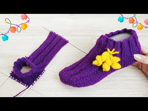 УЮТНЫЕ ДОМАШНИЕ СЛЕДОЧКИ СПИЦАМИ УЮТНЫЕ ДОМАШНИЕ СЛЕДОЧКИ СПИЦАМИ