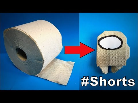 Origami AMONG US | How to Make a AMONG US with Toilet Paper | Easy Origami ART #Shorts Origami AMONG US | How to Make a AMONG US with Toilet Paper | Easy Origami ART #Shorts