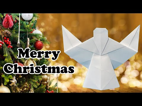 CHRISTMAS ORIGAMI ANGEL | How to Make a Paper Angel | Christmas Decor Crafts CHRISTMAS ORIGAMI ANGEL | How to Make a Paper Angel | Christmas Decor Crafts