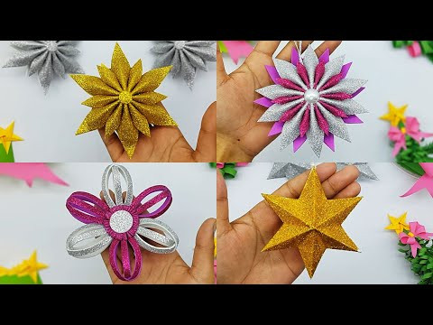 4 Amazing Star/Snowflakes Shaped Christmas Ornaments for Christmas Tree Decorations 4 Amazing Star/Snowflakes Shaped Christmas Ornaments for Christmas Tree Decorations