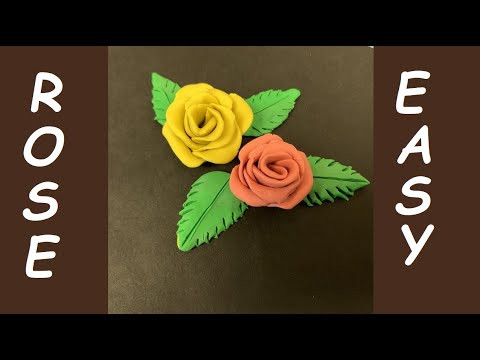 Как слепить розу из пластилина | Plasticine rose Как слепить розу из пластилина | Plasticine rose
