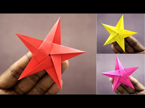 Cute & Simple Origami Star ⭐ Beginner Friendly Christmas DIY in Minutes!