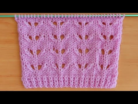 Красивый ажурный узор спицами для туники, маечки , джемпера, жакета. Красивый ажурный узор спицами для туники, маечки , джемпера, жакета.