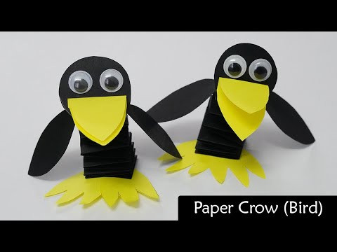 Moving Paper Toys How to Make Paper Crow DIY Paper Bird Moving Paper Toys How to Make Paper Crow DIY Paper Bird