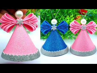 Beautiful Christmas Angel &ndash; DIY Christmas Tree Topper Ideas at Home | Dollar Tree Christmas Decor