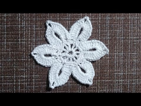 Crochet Flower for Beginners - Вязание цветка Крючком для начинающих Crochet Flower for Beginners - Вязание цветка Крючком для начинающих