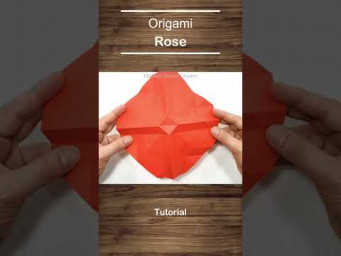 Origami Rose in a minute #shorts