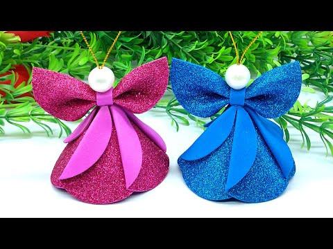 Beautiful Christmas Angel Tree Topper - DIY Christmas Decorations - Dollar Tree Christmas Crafts Beautiful Christmas Angel Tree Topper - DIY Christmas Decorations - Dollar Tree Christmas Crafts