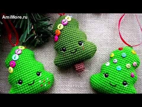 Амигуруми: схема Новогодняя ёлочка | Игрушки вязаные крючком - Free crochet patterns.