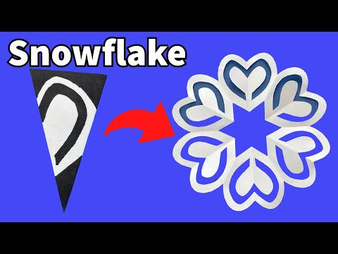 Paper Snowflakes 4 | How to make Snowflakes out of Paper | Kirigami Snowflake | Christmas Crafts Paper Snowflakes 4 | How to make Snowflakes out of Paper | Kirigami Snowflake | Christmas Crafts
