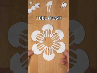 JELLYFISH SNOWFLAKE OUT OF PAPER ❄ EASY AND AMAZING DIY SNOWFLAKE inclArt