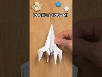 DIY ORIGAMI ROCKET STEP BY STEP | HOW TO MAKE PAPER SPACE SHIP INCL ART