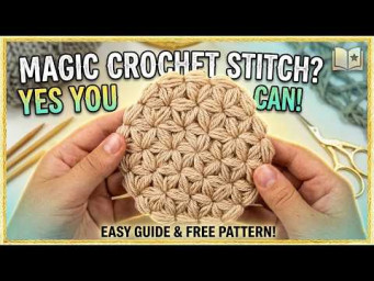 Узор &laquo;Звездочки&raquo; от центра крючком | Crochet "Stars" pattern from center