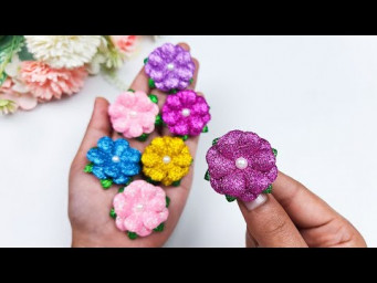 DIY Glitter Foam Blooms 