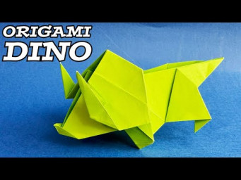 Origami Triceratops | How to Make a Paper Dinosaur | Origami Animals