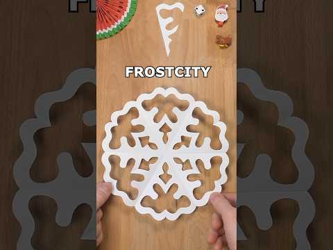 HOW TO MAKE A FROSTCITY SNOWFLAKE OUT OF PAPER | CHRISTMAS DECORATION IDEAS INCLART HOW TO MAKE A FROSTCITY SNOWFLAKE OUT OF PAPER | CHRISTMAS DECORATION IDEAS INCLART