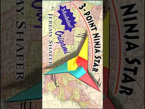 Origami 3-Point Ninja Star #shorts #jeremyshaferorigami Origami 3-Point Ninja Star #shorts #jeremyshaferorigami