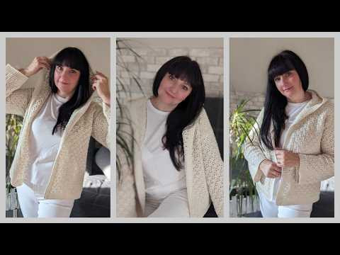 Кардиган Mesh Mood (Ажурний настрій) гачком. Огляд процесу та готового виробу Кардиган Mesh Mood (Ажурний настрій) гачком. Огляд процесу та готового виробу