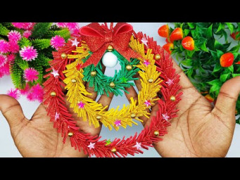 New Design Christmas Wreath - Easy Christmas Wreath Making Ideas - Christmas Decorate With Me