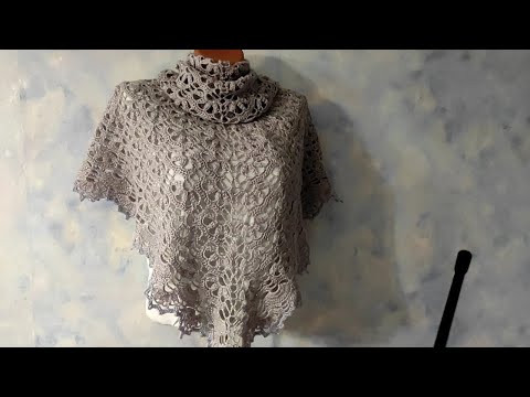 ШИКАРНАЯ ШАЛЬ крючком. Подробный м.к. для начинающих. ШИКАРНАЯ ШАЛЬ крючком. Подробный м.к. для начинающих.