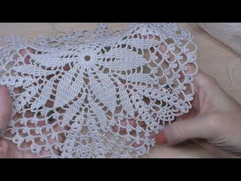Мастер-класс Ажурная салфетка Морозная лилия часть 1. Мастер-класс Ажурная салфетка Морозная лилия часть 1.