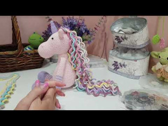 &hearts;&hearts; сколько нужно связать спиралек для гривы и хвоста единорога &hearts;&hearts;
