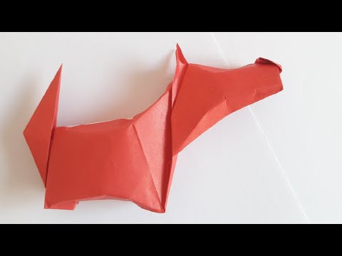 Собака оригами МАЛЕНЬКИЙ ТЕРЬЕР (Francisco Javier Caboblanco); Origami dog LITTLE TERRIER Собака оригами МАЛЕНЬКИЙ ТЕРЬЕР (Francisco Javier Caboblanco); Origami dog LITTLE TERRIER