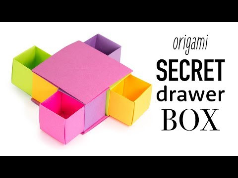 Origami Secret Drawer Box Tutorial - DIY - Paper Kawaii Origami Secret Drawer Box Tutorial - DIY - Paper Kawaii