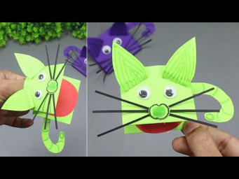 How to Make Paper Cat | Easy Cat Making | Moving Paper Toys
