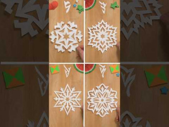 AMAZING 4 PAPER SNOWFLAKES FOR CHRISTMAS | TOP CHRISTMAS DECOR IDEAS inclArt