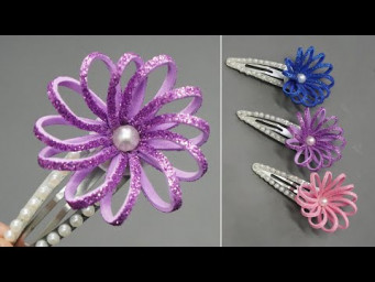 Hair Accessories Making at Home | DIY Fashion HAIR Accessories | EVA Foam Sheet Hair Clips