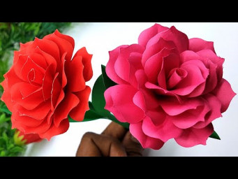 Beautiful Paper Flower Making | DIY | Paper Crafts | Home Decor Ideas | Easy Paper Flower
