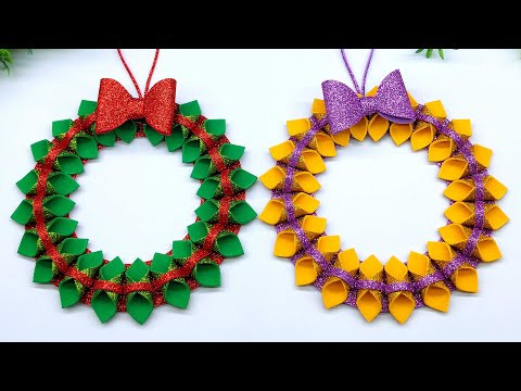 How to Make a Paper Christmas Wreath | Easy DIY Front Door Decoration! How to Make a Paper Christmas Wreath | Easy DIY Front Door Decoration!