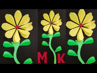 simple paper craft - paper flowers and home decoration diy with art design