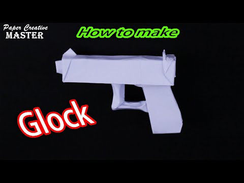 How to make a Glock pistol out of paper. Origami Glock How to make a Glock pistol out of paper. Origami Glock