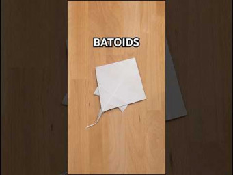 BATOIDS ORIGAMI INSTRUCTION | HOW TO MAKE PAPER SEA BATOIDS CRAFT TUTORIAL INCLART #diy