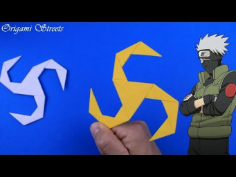 Как сделать камуи сюрикен Какаши из бумаги