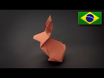 Origami: Coelho da P&aacute;scoa - Instru&ccedil;&otilde;es em Portugu&ecirc;s PT-BR